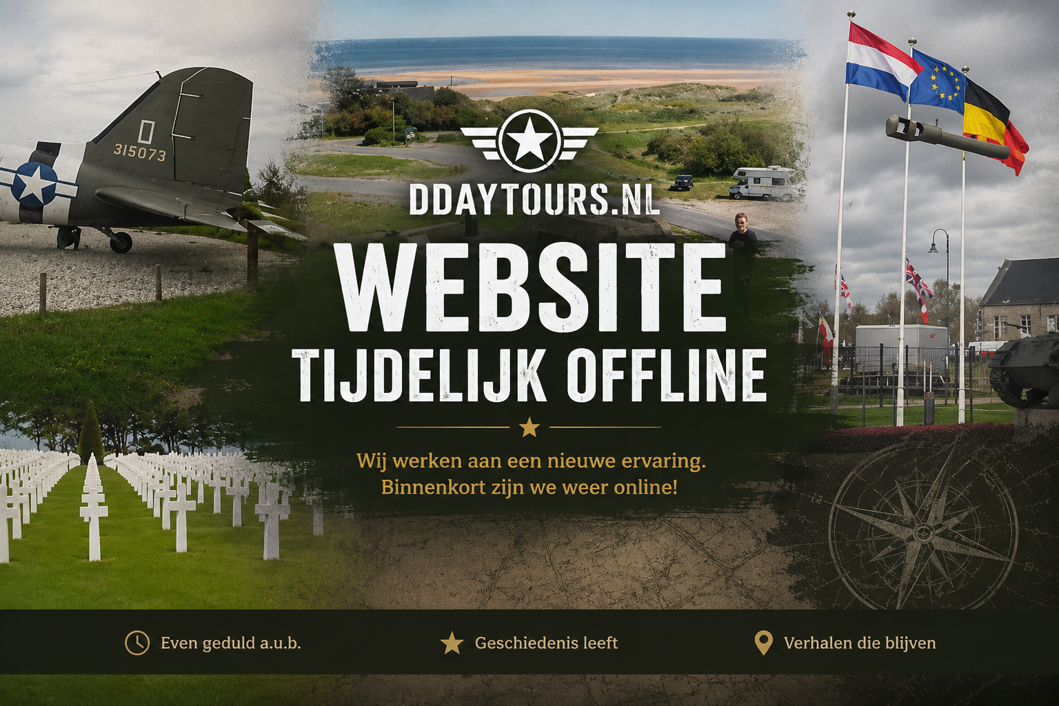 DDayTours.nl - website tijdelijk offline